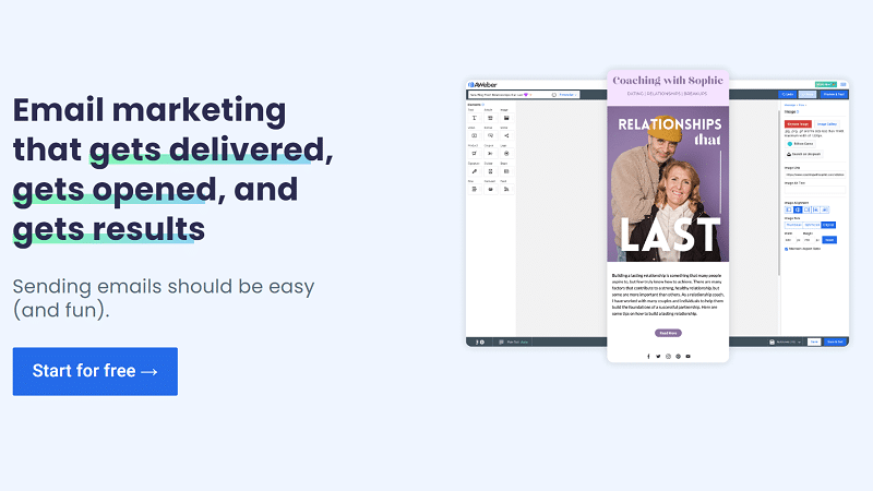 Getresponse Email Marketing Sayfası